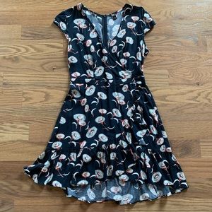JCrew Factory faux-wrap dress, sz 4